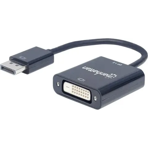 Manhattan 152228 kabeladapter/verloopstukje DisplayPort DVI-D Zwart