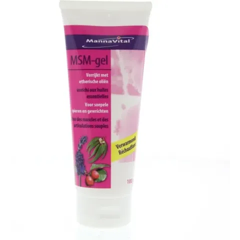 Mannavita Mannavital Rode Ortho-reeks Msm-gel Gel Gewrichten/spieren 100gr
