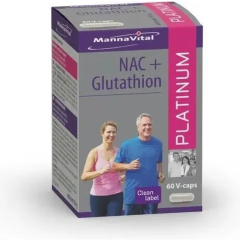Mannavital NAC + glutathion platinum 60 vcaps