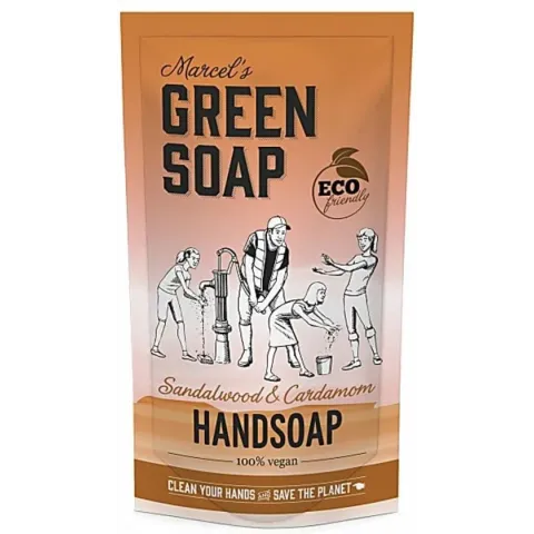 Marcel's green soap navulling 500 ml - Sandelhout en Kardamom