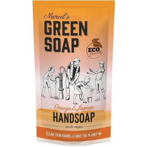 Marcel's green soap navulling sinaasappel jasmijn 500 ml