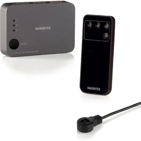 Marmitek Connect 310 UHD 2.0 HDMI auto switch | 3 in / 1 uit | 4K60 (4:4:4) UHD | HDCP 2.2