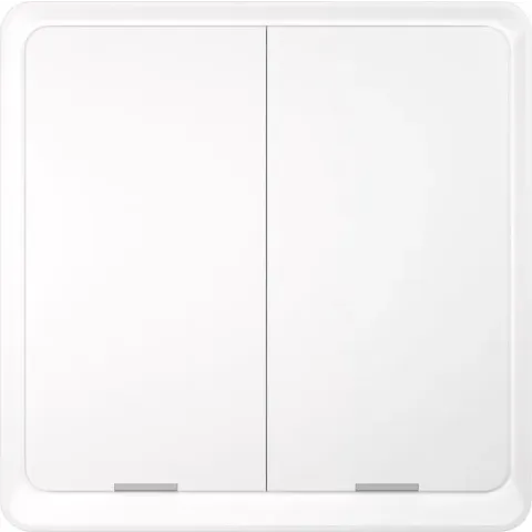 Marmitek Zigbee Wifi Schakelaar Dubbelvoudig - Push LO WHT - Slimme Schakelaar - 6  functies - Smart Switch - Zigbee 3.0 - Wit