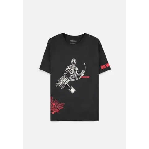 Marvel SpiderMan Heren Tshirt -S- No Way Home Zwart