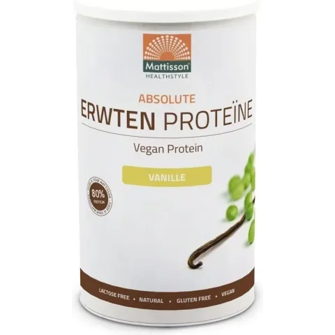 Mattisson Absolute Erwten Proteine Poeder Vanille 350 Gram