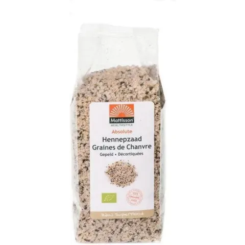 Mattisson Absolute hemp seeds hulled bio navul 250g