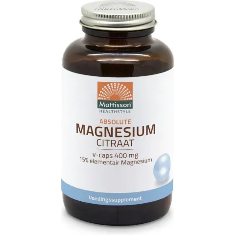Mattisson / Absolute Magnesium Citraat 400mg - 180 vcaps