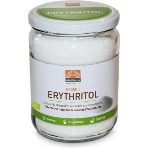 Mattisson / Biologische Erythritol – Natuurlijk Gefermenteerde Zoetstof - 400 gram (MT4117)