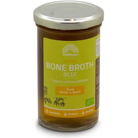 Mattisson - Biologische Runder Botten Bouillon - Beef Bone Broth - 240 ml