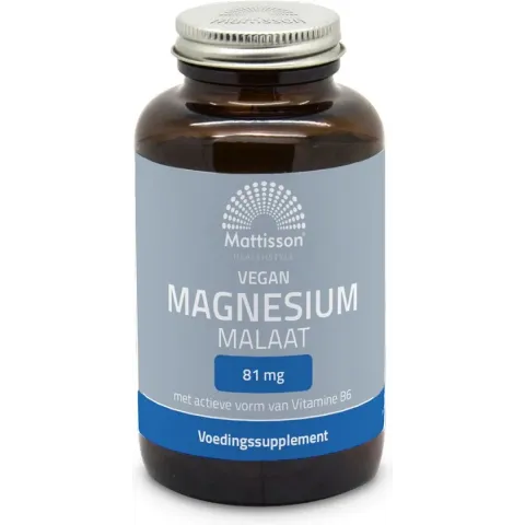 Mattisson - Magnesium Malaat 81 mg - 11,5% elementair magnesium - 90 capsules