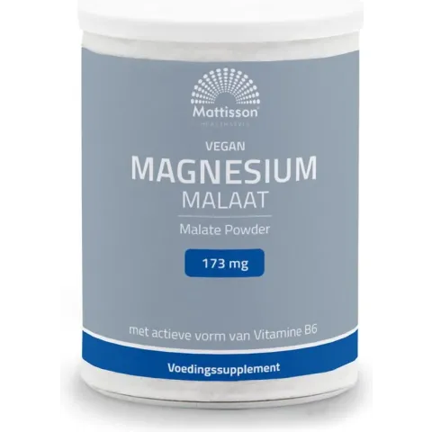 Mattisson - Magnesium Malaat poeder 173 mg - 11,5% elementair magnesium - 200 g