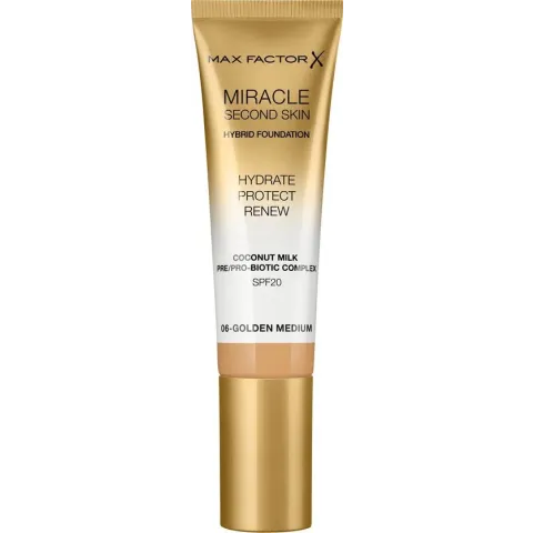 Max Factor Miracle Second Skin Foundation - 06 Golden Medium