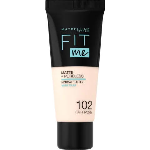 Maybelline Fit Me Matte & Poreless Foundation - 102 Fair