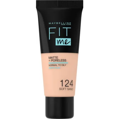 Maybelline Fit Me Matte & Poreless Foundation - 124 Soft Sand