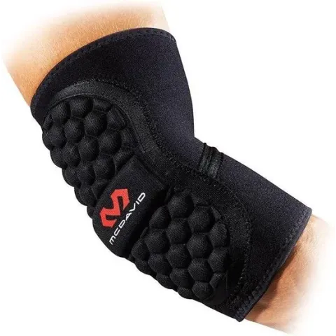 McDavid Standaard Indoor/Handbal Elleboog Beschermer - XL - Zwart