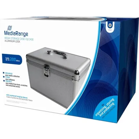 MediaRange BOX75 CD-doosje Opbergdoos 200 schijven Zilver