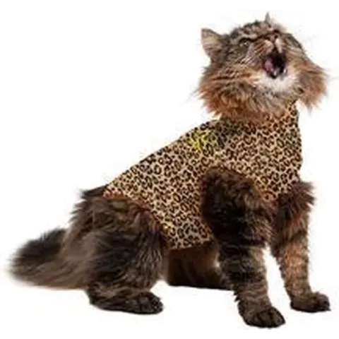 Medical Pet Shirt Kat Luipaard Print - S