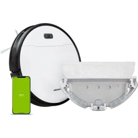 Medion S30 SW - Robotstofzuiger met dweilfunctie - Wit