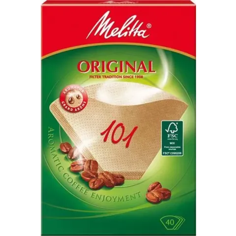 Melitta koffielfilters 101 met 40 filters in 1 verpakking