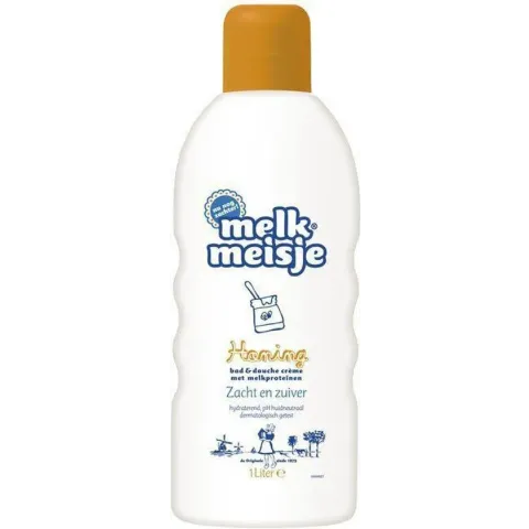 Melkmeisje Honing - 1000 ml - Bad- & Doucheschuim