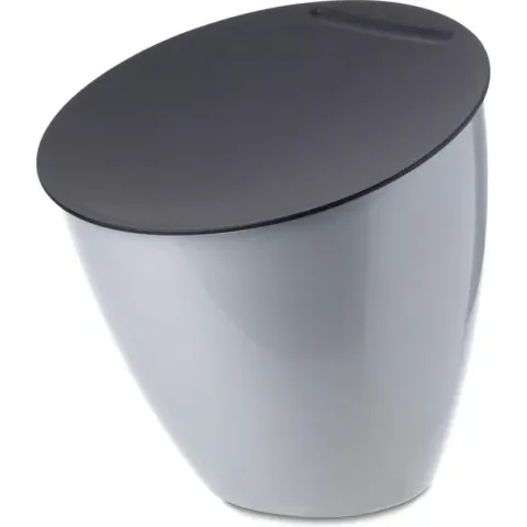 Mepal Calypso Afvalbakje - 2 liter - Zilver