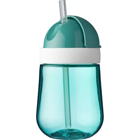 Mepal Mio – Rietjesbeker 300 ml – gegarandeerd lekvrij – Deep turquoise – ideaal voor onderweg – drinkbeker kinderen