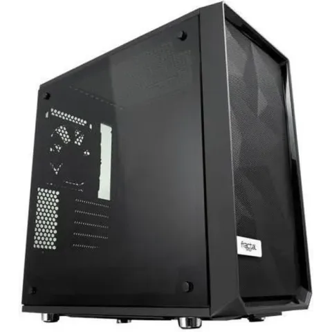 Meshify C Mini Black MicroATX High-Airflow Compact Dark Tinted Tempered Glass Window Mid Tower Computer Case