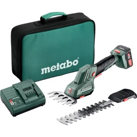 Metabo PowerMaxx SGS 12 Q 12V Li -Ion accu grasschaar set (1x 2.0 Ah) in tas - 11,5cm