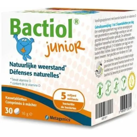 Metagenics Bactiol Junior - 30 kauwtabletten - Probiotica - Voedingssupplement