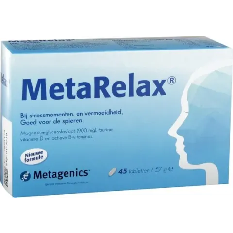 Metagenics MetaRelax - 45 tabletten - Mineraal - Voedingssupplement