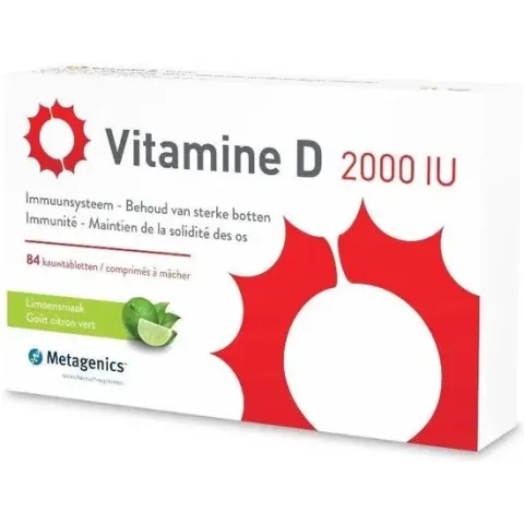 Metagenics - Vitamine D3 2000 IU 84 kauwtabletten