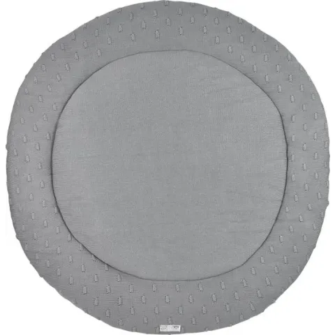 Meyco boxkleed rond Knots - Grijs - 95 cm
