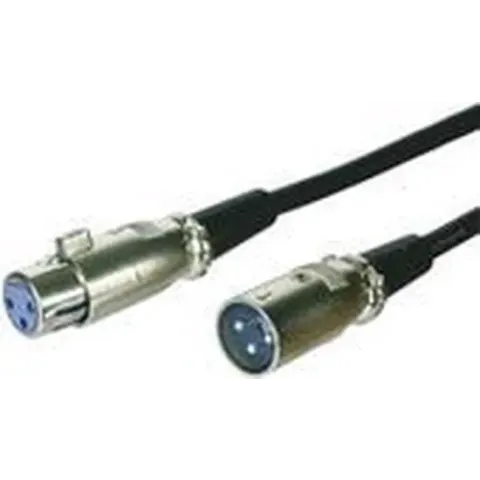 Microconnect XLRMF2 audio kabel 2 m Zwart