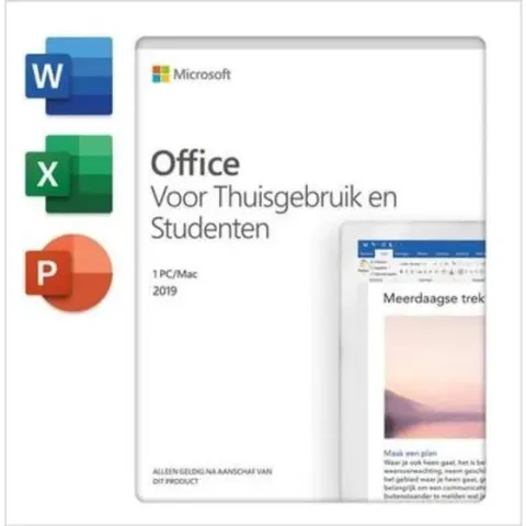 Microsoft Office Home & Student 2019 Medialess P6 German (79G-05153) VE 1 Stück