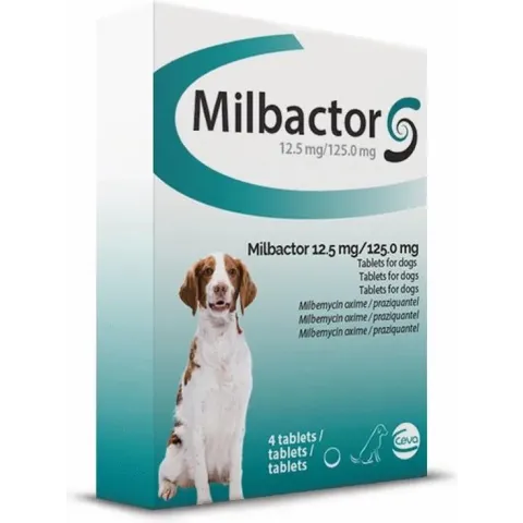Milbactor Ontwormingsmiddel - Grote Hond - 4 Tabletten