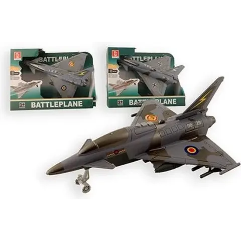 Militair Vliegtuig 26cm licht-geluid (1 stuk) assorti