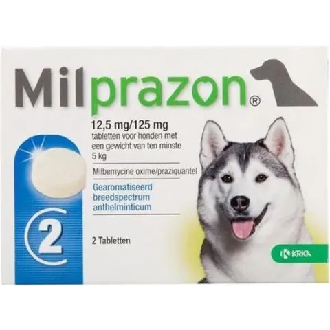 Milprazon grote hond (12,5 mg) - 4 tabletten