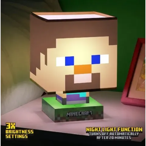 Minecraft: Steve Icon Lamp