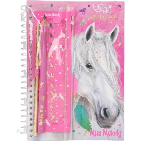 Miss Melody notitieboek met schrijfset
