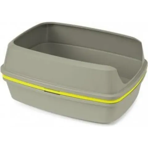 Moderna Lift To Sift - Kattenbak Met Zeefsysteem - Grijs/Geel - 57 x 43 x 27 cm