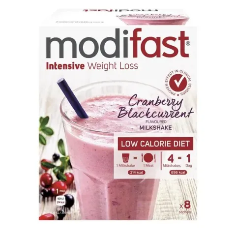 Modifast Cranberry Milkshake - Drinkmaaltijd - 8 stuks