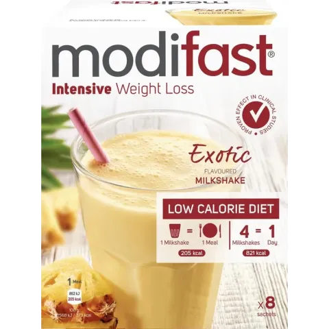 Modifast Intensive Milkshake exotic LCD 8X55G