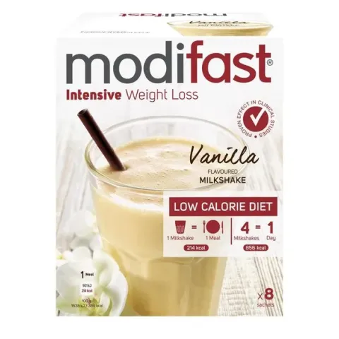 Modifast Vanille Milkshake - Drinkmaaltijd - 8 stuks