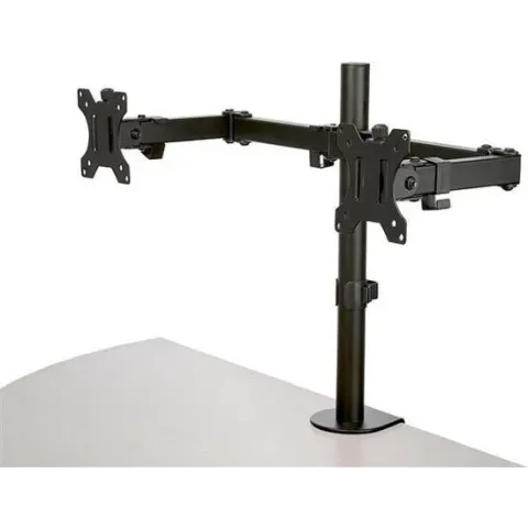 Monitor Arm - Dual - Crossbar - Steel