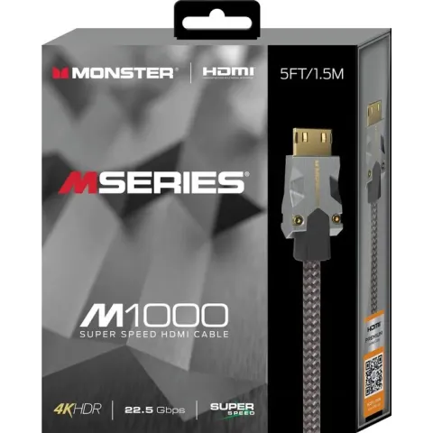 Monster M series M1 UHD High Speed HDMI Kabel - Ethernet - 22.5Gbps - 1,5m