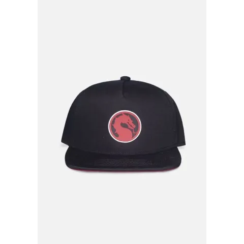 Mortal Kombat Snapback Pet Dragon Logo Zwart