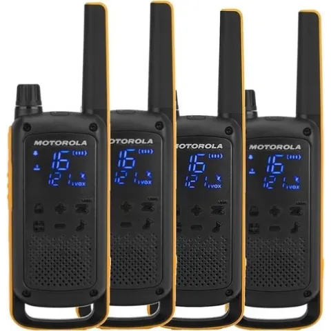 Motorola TLKR-T82 Extreme - Quad Pack - Zwart