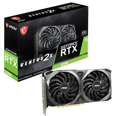 MSI GeForce RTX 3060 VENTUS 2X 12G OC grafische kaart HDMI, 3x DisplayPort