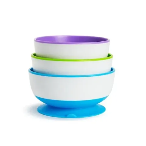 Munchkin Eet Kommen - Met zuignappen - 3 Stuks - Paars/Groen/Blauw