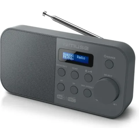 Muse M-109 DB - draagbare radio - compacte digitale DAB+ radio - zwart